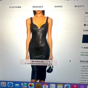 ASTR the label leather dress 🖤